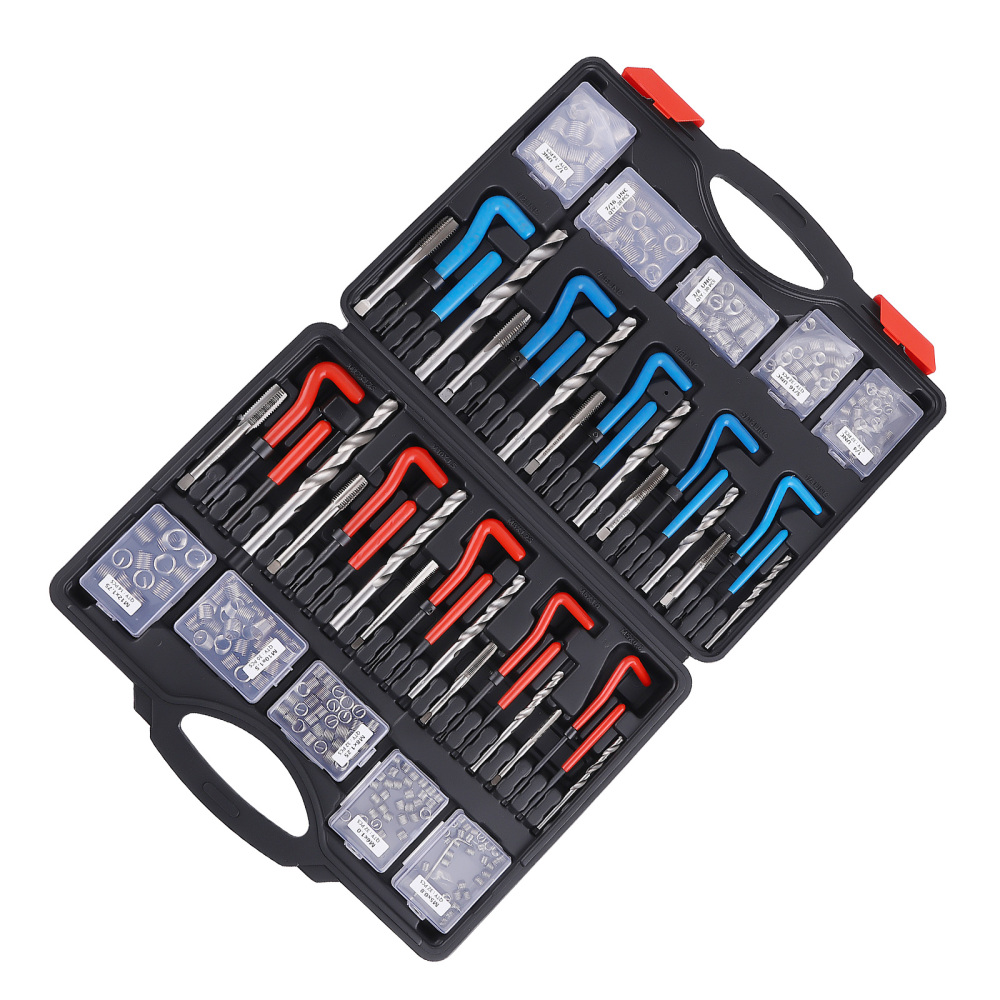320PCS Thread Repair Kit SAE and Metric Rethreading Tool Kit M5M6M8 M10 M12