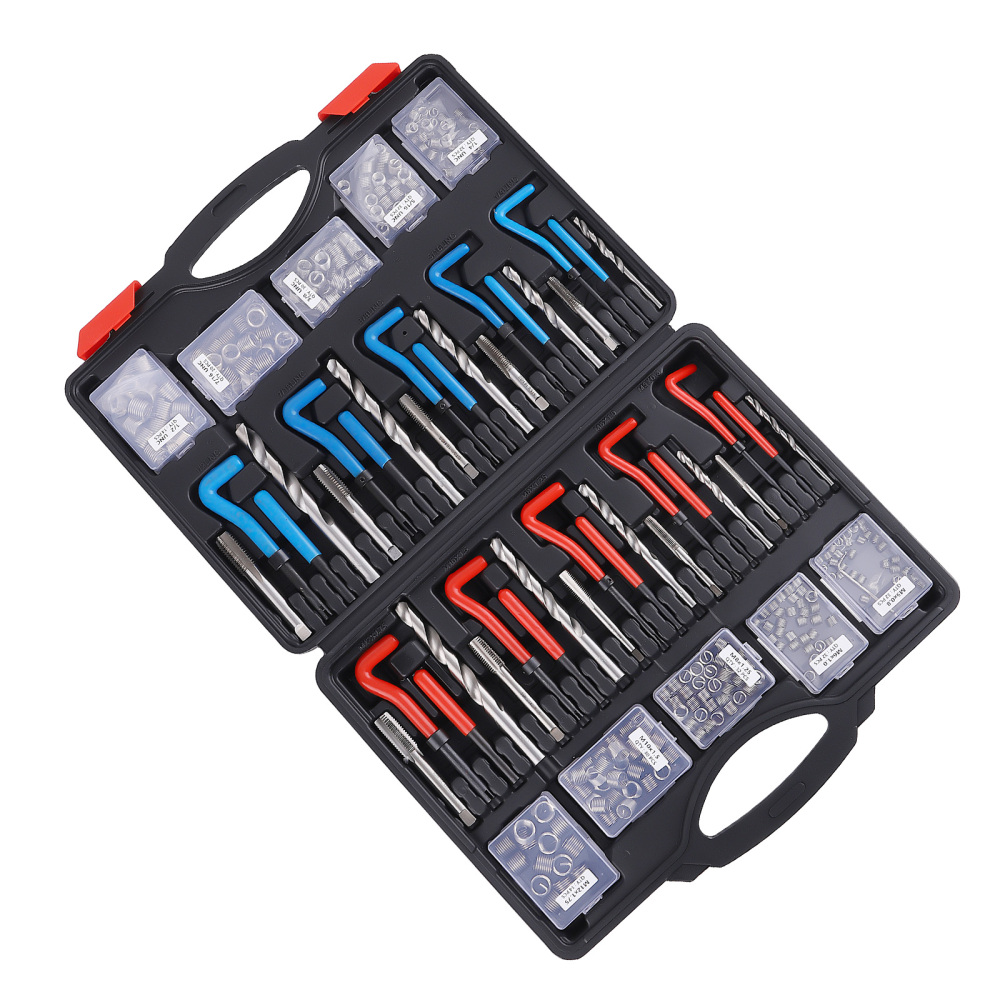 320PCS Thread Repair Kit SAE and Metric Rethreading Tool Kit M5M6M8 M10 M12