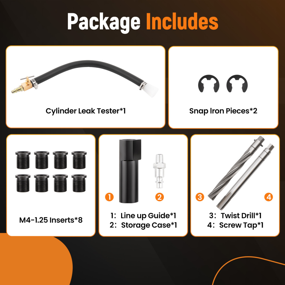 Two Valve Cylinder Spark Plug Thread Repair Kit compatible for Ford Triton 1996-2003 38900