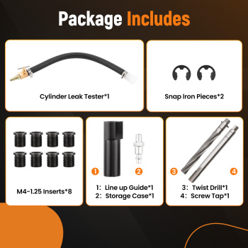 Two Valve Cylinder Spark Plug Thread Repair Kit compatible for Ford Triton 1996-2003 38900