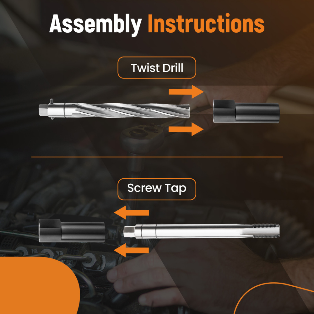 Two Valve Cylinder Spark Plug Thread Repair Kit compatible for Ford Triton 1996-2003 38900