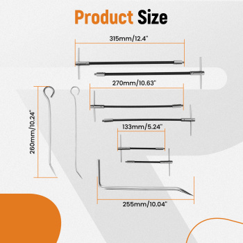 23pcs Flexible Stainless Steel Packing Tool Set Packing Extractor Set Kit New