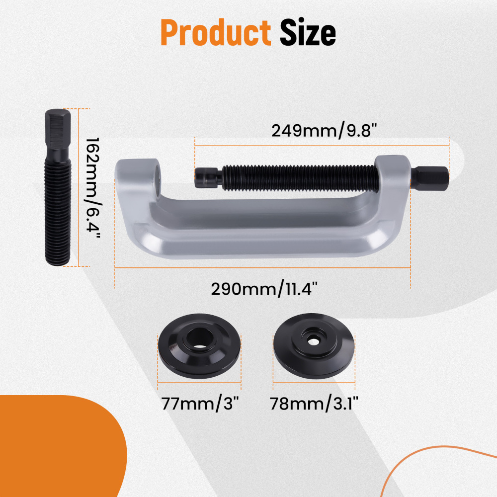 Universal Ball Joint Separator Tool and Removal Adapters Kit For Suv Pickup