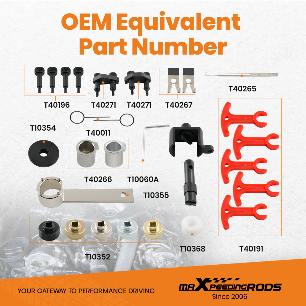 Engine Camshaft Sliding Pieces Spacer Tool compatible for VW Audi A3 quattro T40098