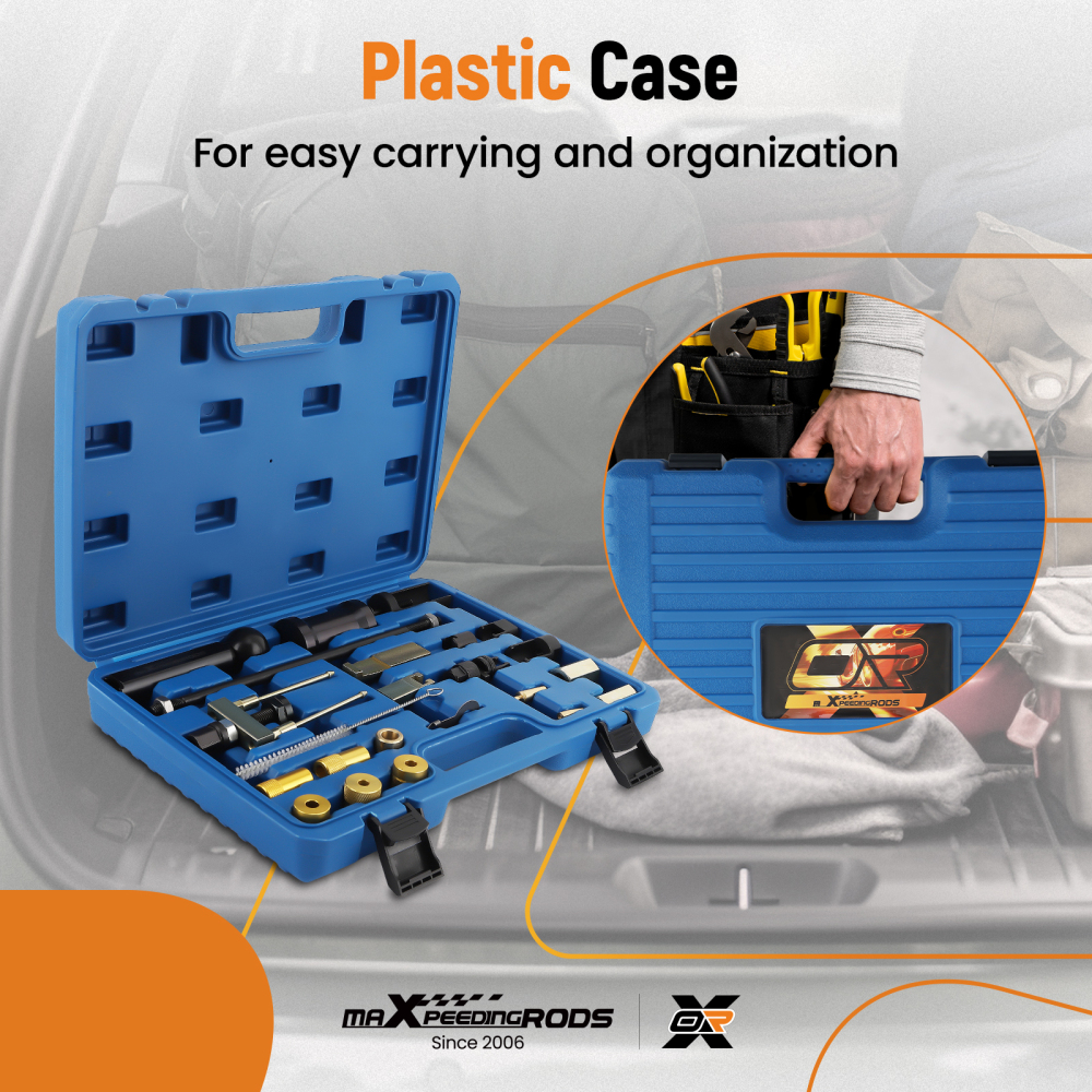 Fuel Injector Puller Removal Set Seal Installer Service Tool Kit compatible for Audi VW