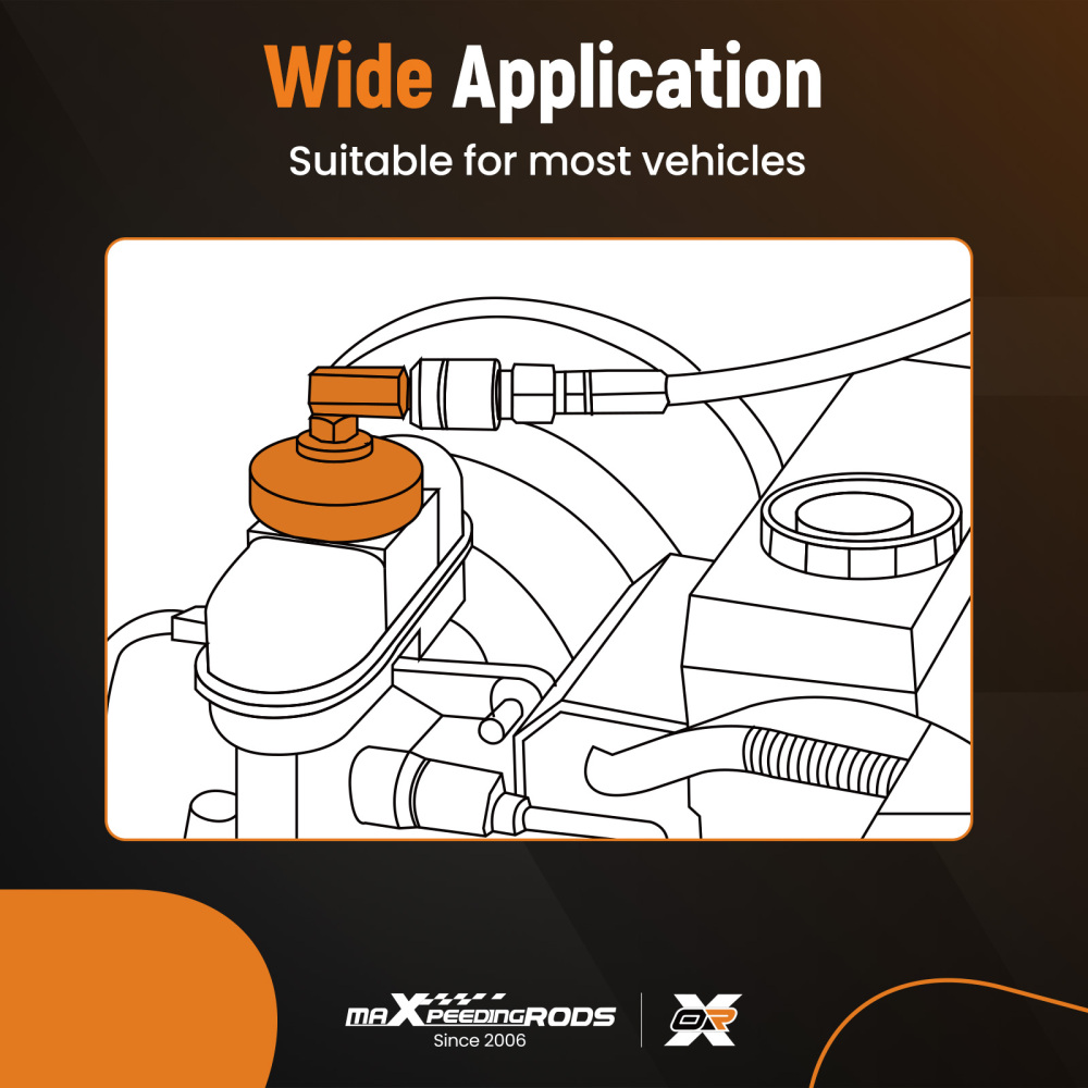 17* Brake Master Cylinder Bleeder Adaptors Set Brake Fluid Bleeder Adapter Kit