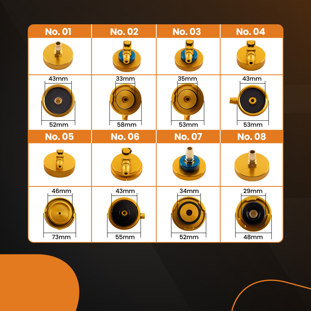 Brake Bleeder Kit Master Cylinder Adapters Set Brake Oil Fluid Bleeding Tools