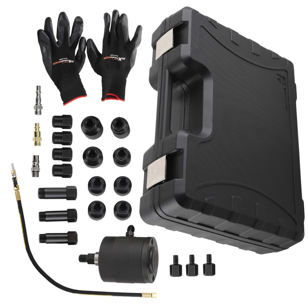 Diesel Injector Puller Pneumatic Injector Extractor Puller Tool Kit  19 Adapters