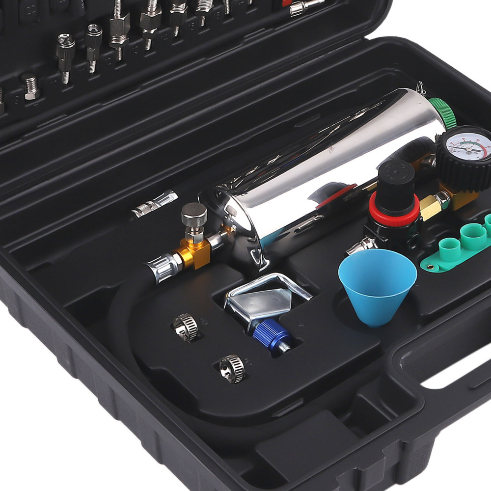Petrol Fuel Injector Tester Cleaner Non-Dismantle Fuel System Cleaning Tool Kit