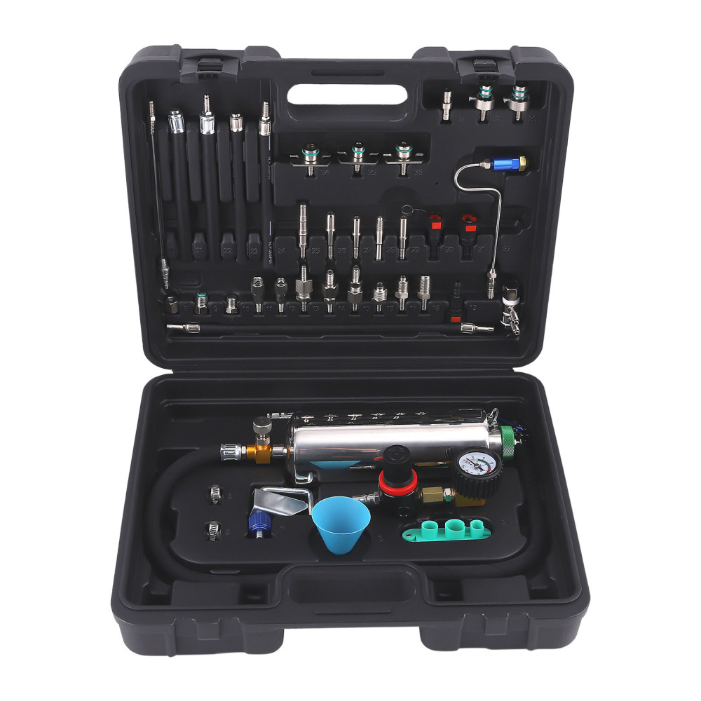 Petrol Fuel Injector Tester Cleaner Non-Dismantle Fuel System Cleaning Tool Kit