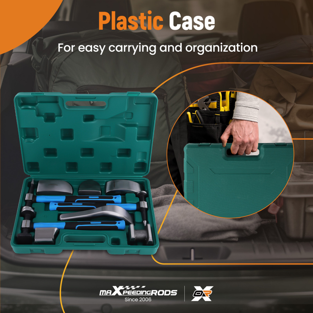 9Pcs/Set Auto Body Panel Fender Hammer Dolly Set Sheet Metal Auto Repair Tool