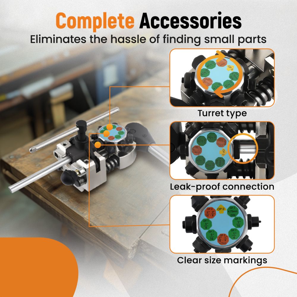 Brake Pipe Flaring Tool Tube Brake Line Flaring Tool KitSteel Copper Tube