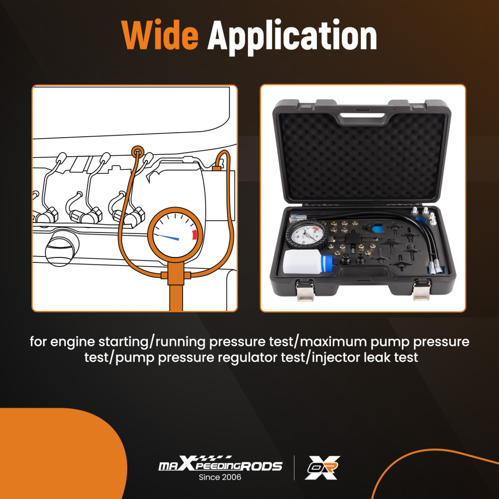Master Common Rail Diesel High Pressure Tester Kit + Injector Pipe Blanks