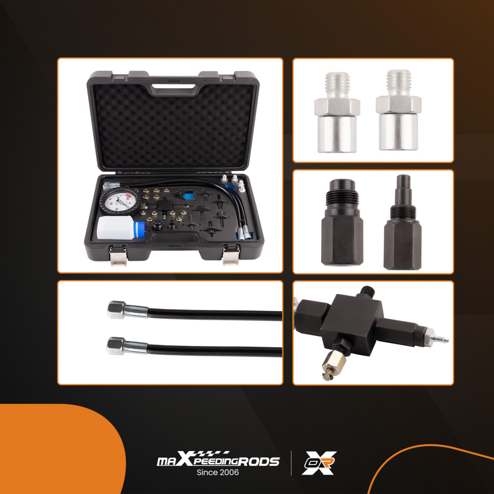 Master Common Rail Diesel High Pressure Tester Kit + Injector Pipe Blanks