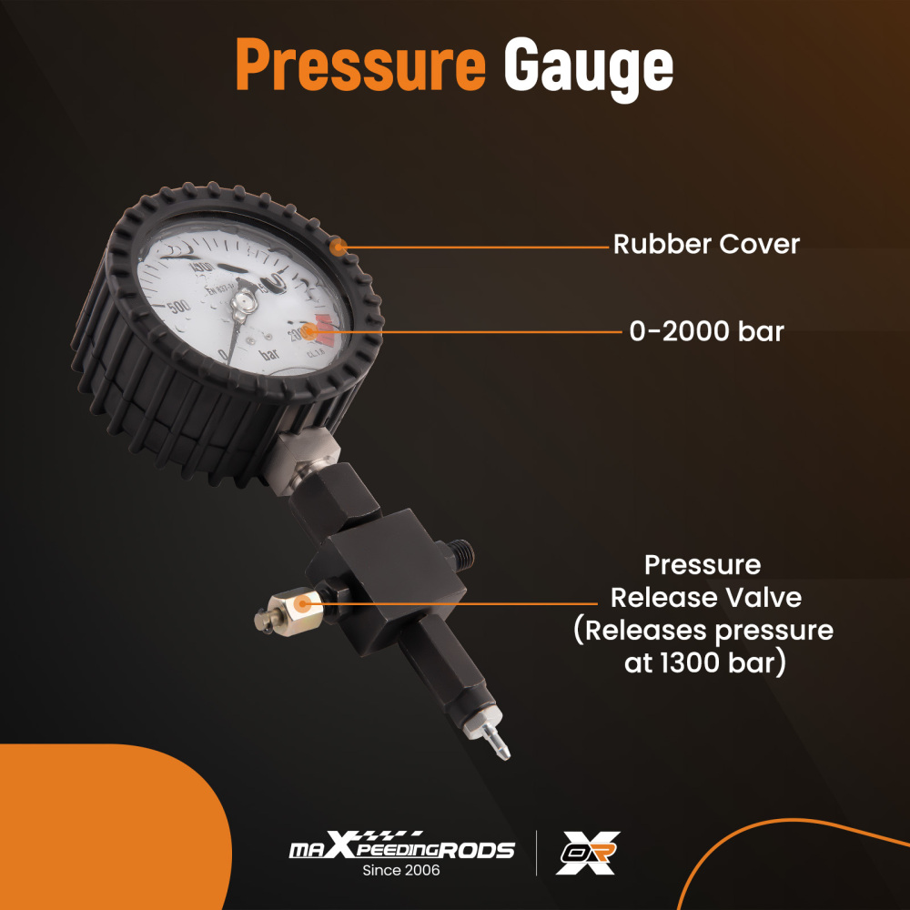Master Common Rail Diesel High Pressure Tester Kit + Injector Pipe Blanks