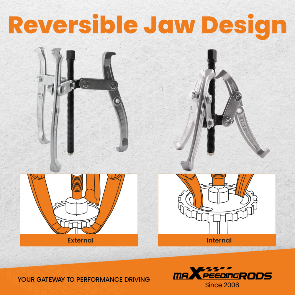 Gear Hub Pulley Puller Bearing Separator 23 Jaw 3 4 6 8 Gear Puller Set