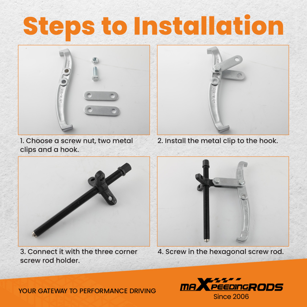 Gear Hub Pulley Puller Bearing Separator 23 Jaw 3 4 6 8 Gear Puller Set