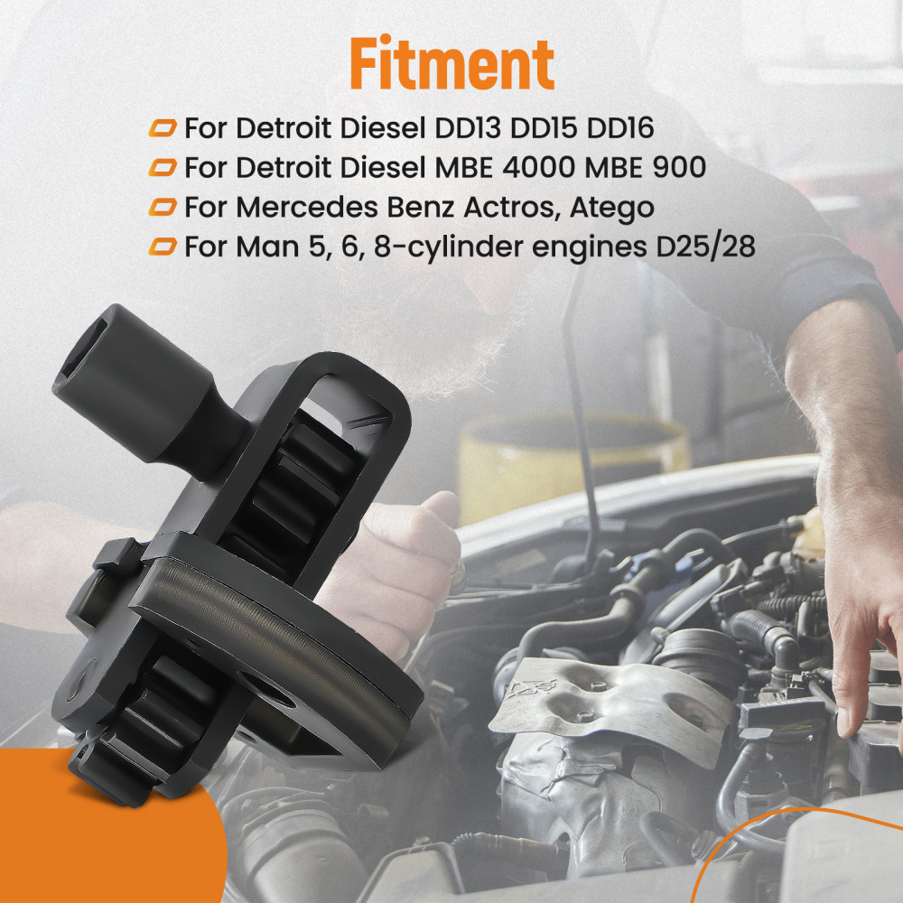 Engine Barring Tool for Detroit Diesel DD13 DD15 DD16 MBE4000 MBE900 J-4639