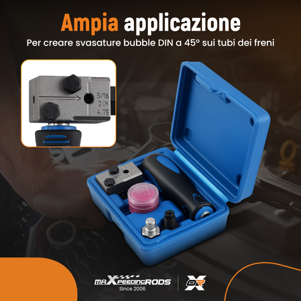 Bordatrice Professionale Tubi Freno 4,75mm Acciaio for Officina Auto