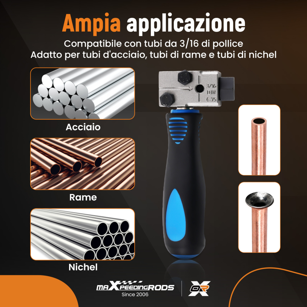 Bordatrice Professionale Tubi Freno 4,75mm Acciaio for Officina Auto