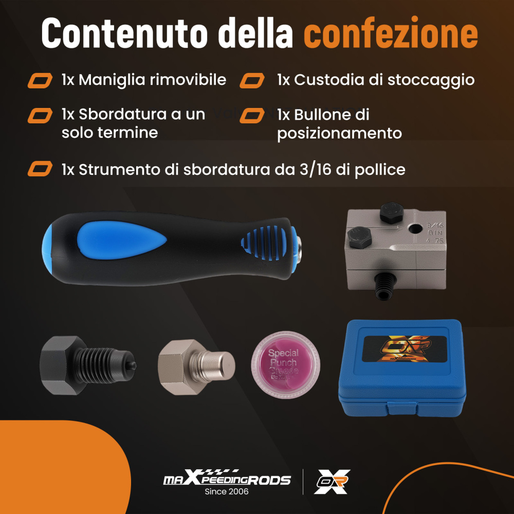 Bordatrice Professionale Tubi Freno 4,75mm Acciaio for Officina Auto