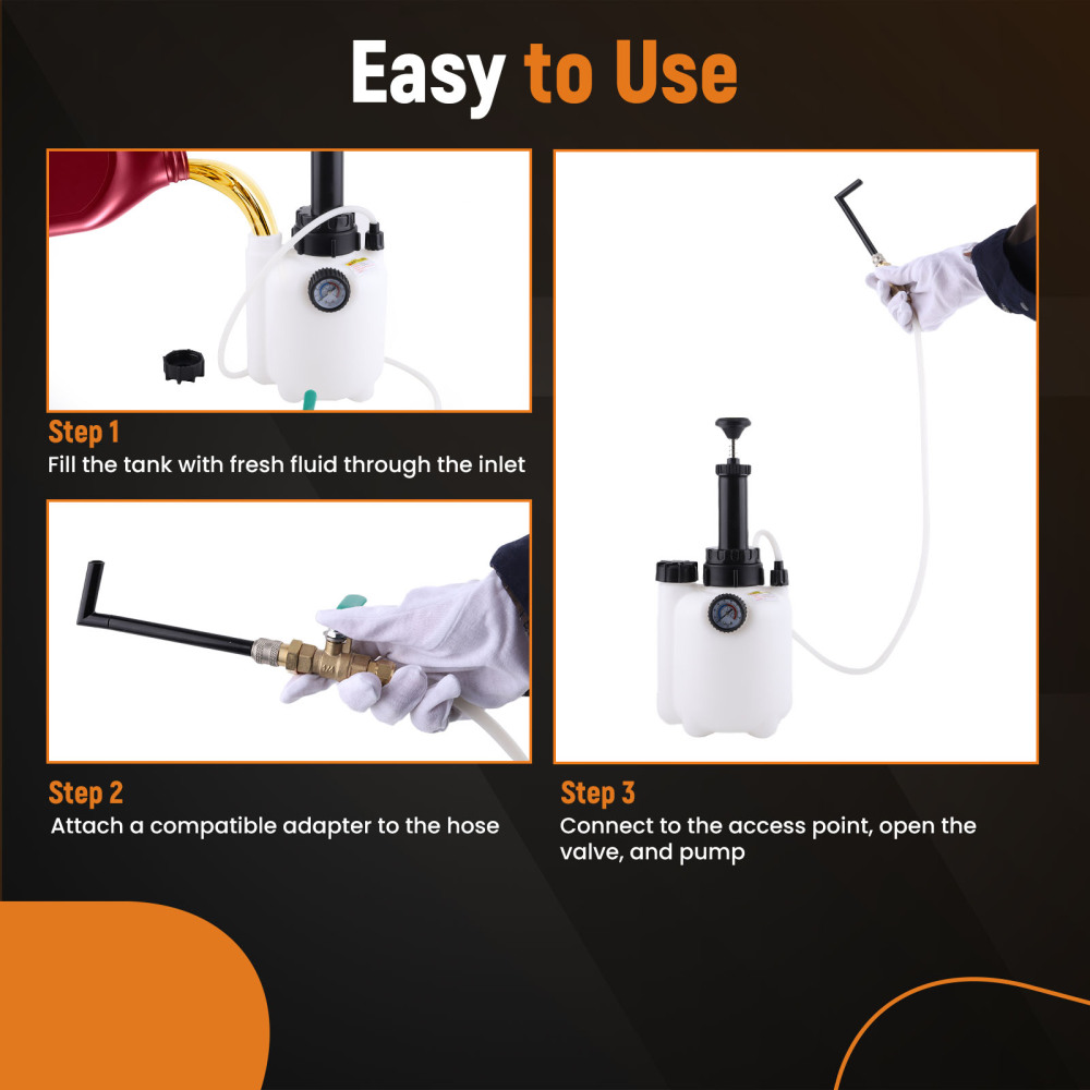 3L ATF Oil Pump System Tool compatible for Ford Mercedes BMW Transmission Fluid Filler Kit