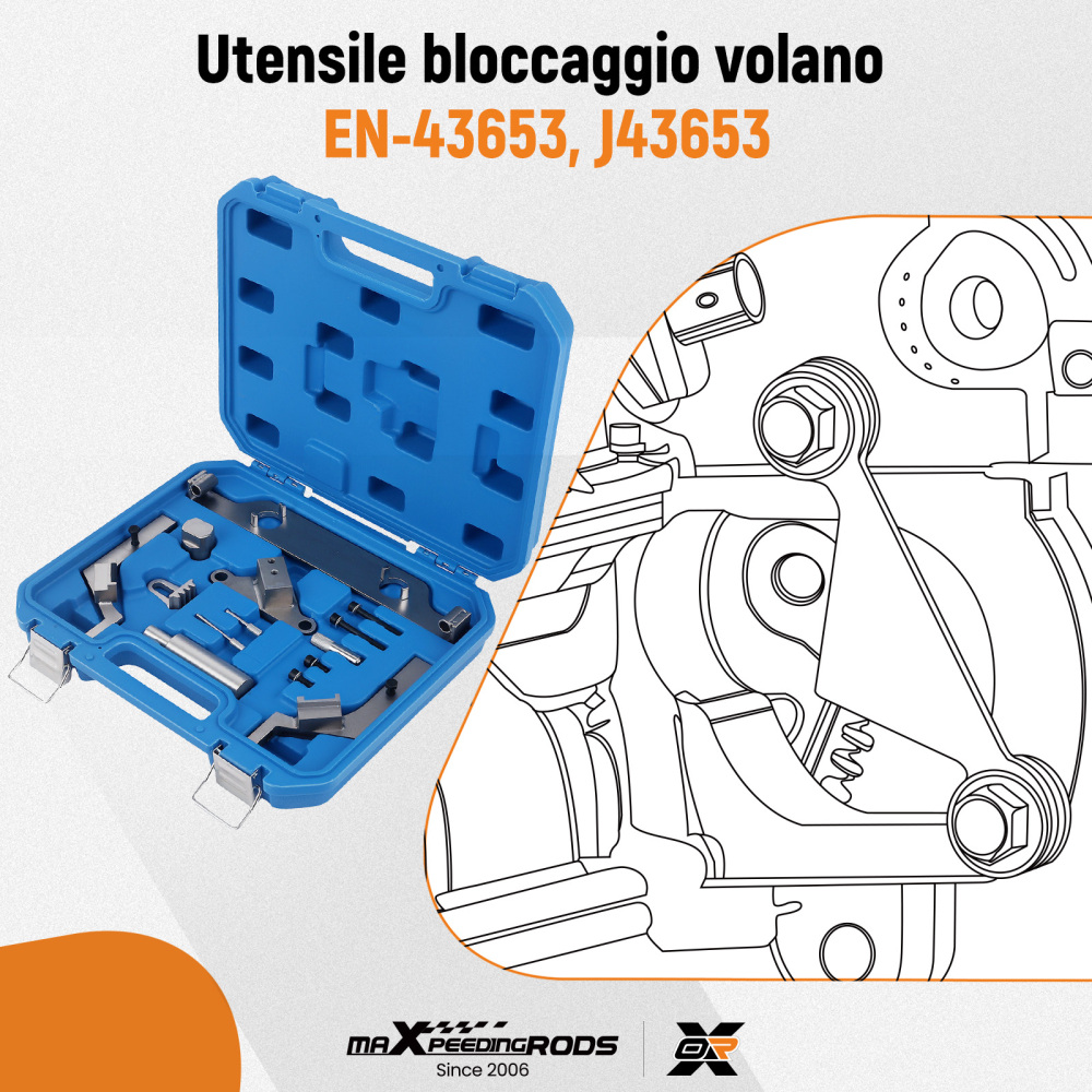 Kit Fasatura Distribuzione compatibile per Saab 9-5 2.0L T-Bi A20NHT EN-48585 EN-45027
