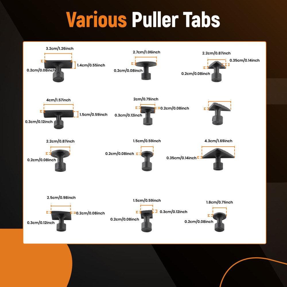 Car Dent Repair and Metal Surface Dent Removal 2 in 1 Dent Puller 24 Glue Puller