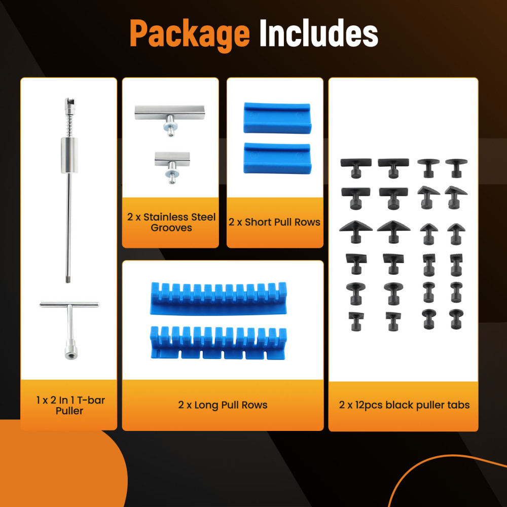 Car Dent Repair and Metal Surface Dent Removal 2 in 1 Dent Puller 24 Glue Puller