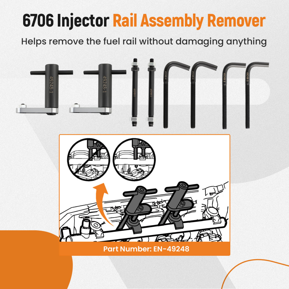 Fuel Injector Rail Assembly Remover Tool compatible for Cadillac ATS compatible for CT6 CTS 6706