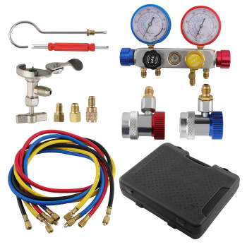 Air Conditioning compatible for AC Diagnostic A/C Manifold Gauge Tool Set Refrigeration 