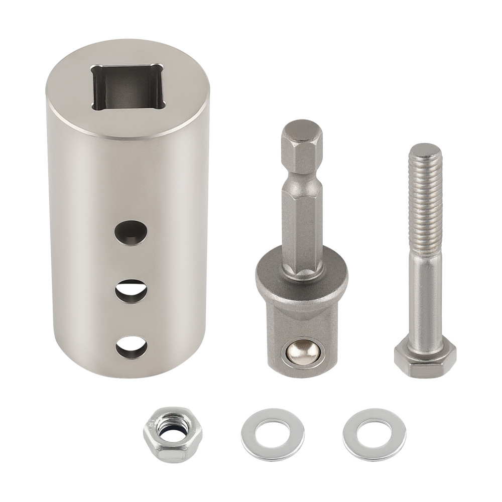 Steel Trailer Jack Electric Drill Adapter with a 1/2 in Socket Adapter Bit