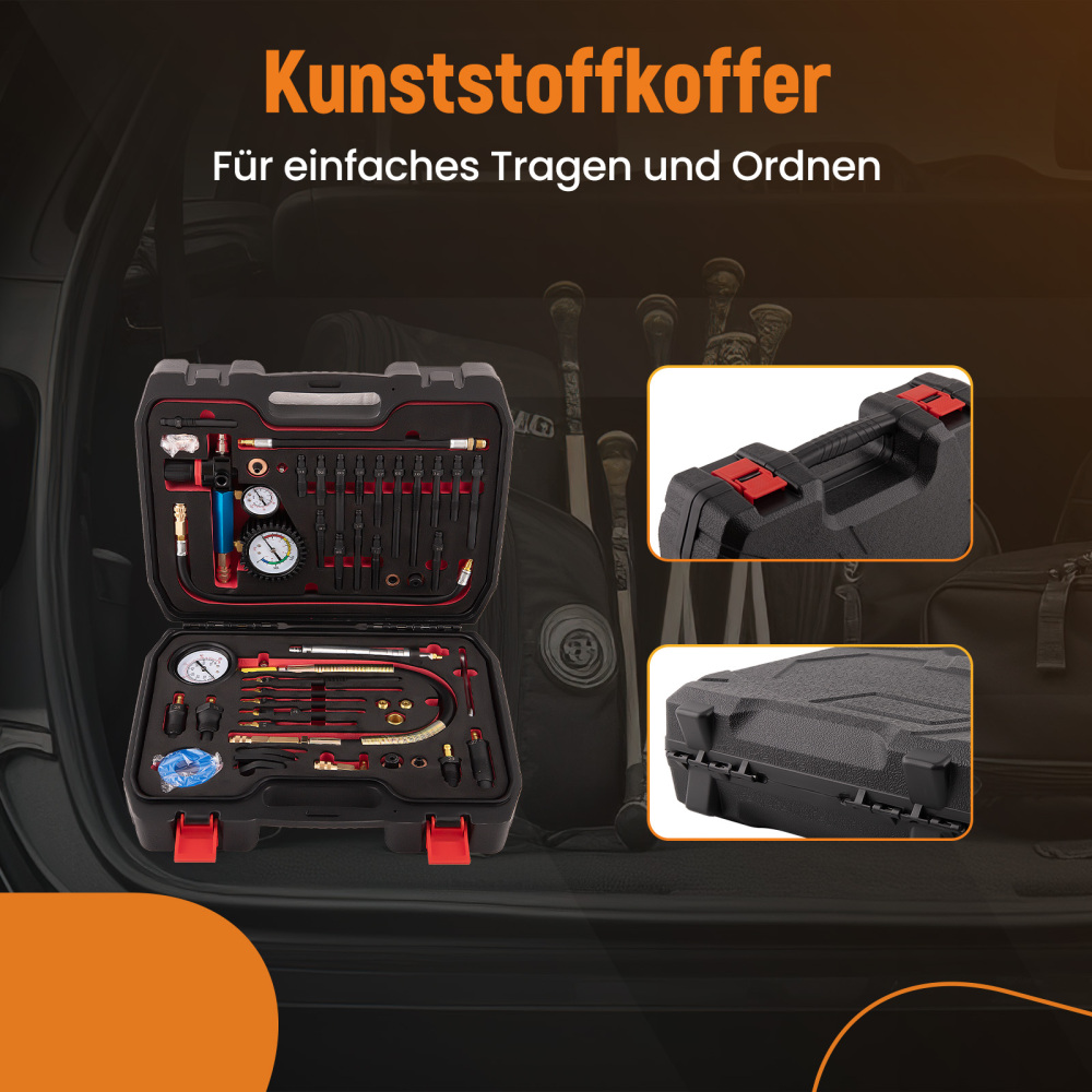 Compression Tester Pressure Loss Tester Diesel Petrol Engines Tester 50 Bar