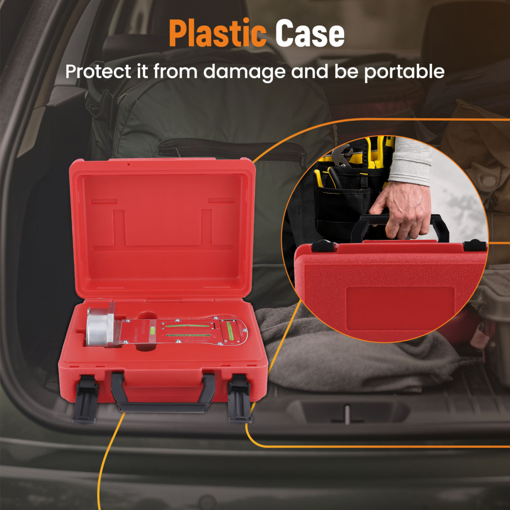 Camber, Castor,Kingpin Inclination Wheel Alignment Gauge w/ Magnetic Adapter