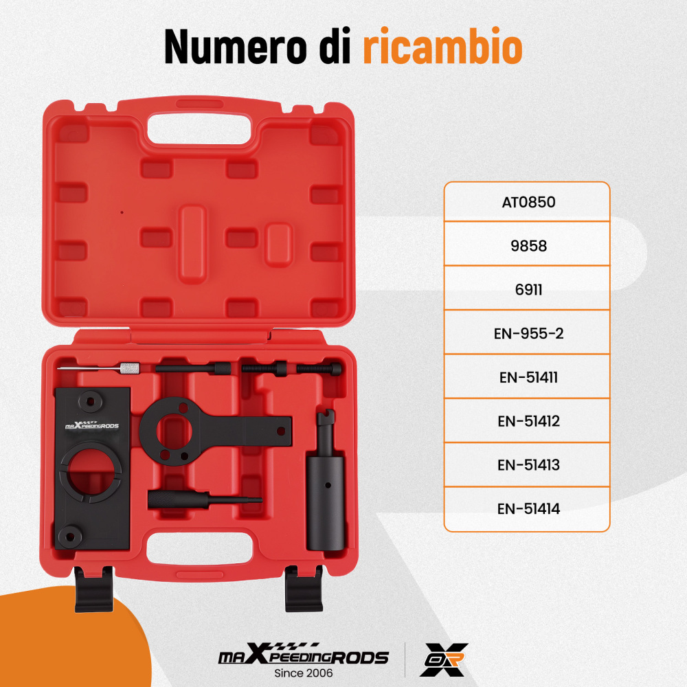 Kit Attrezzi Bloccaggio compatibile per Opel Insignia 2.0 CDTi EcoFLEX 2014-17 EN51413-2