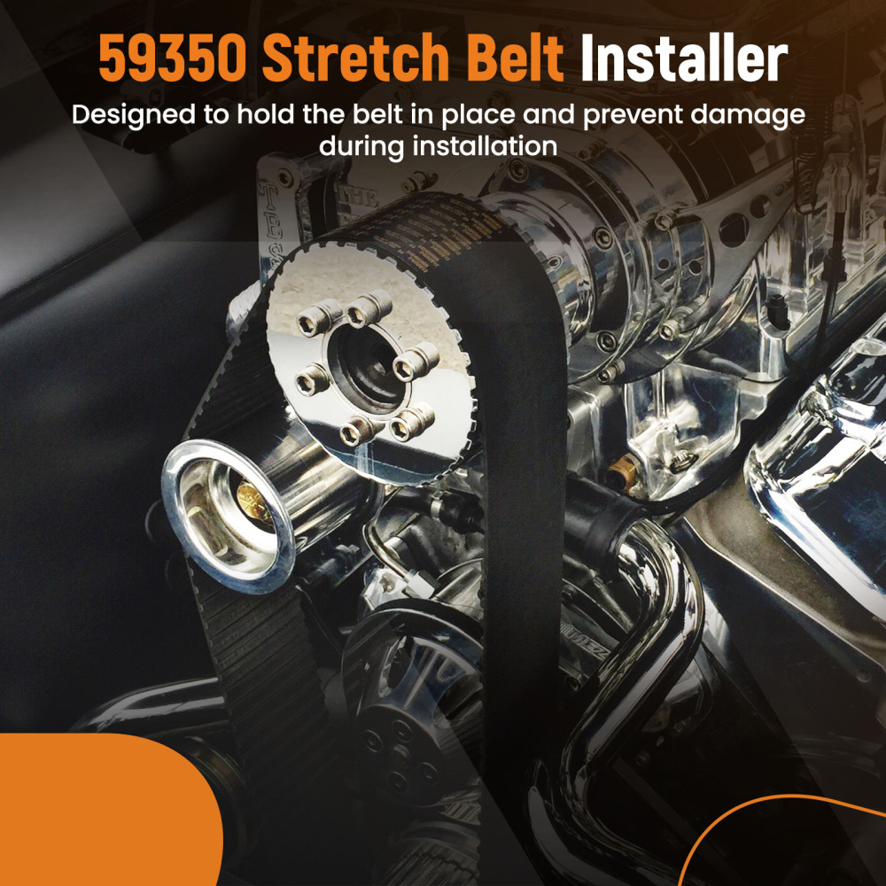 Stretch Belt Installer For Extra Deep Double Pulleys 59350 compatible for Ford 3.5L 3.7L compatible for GM 5.3
