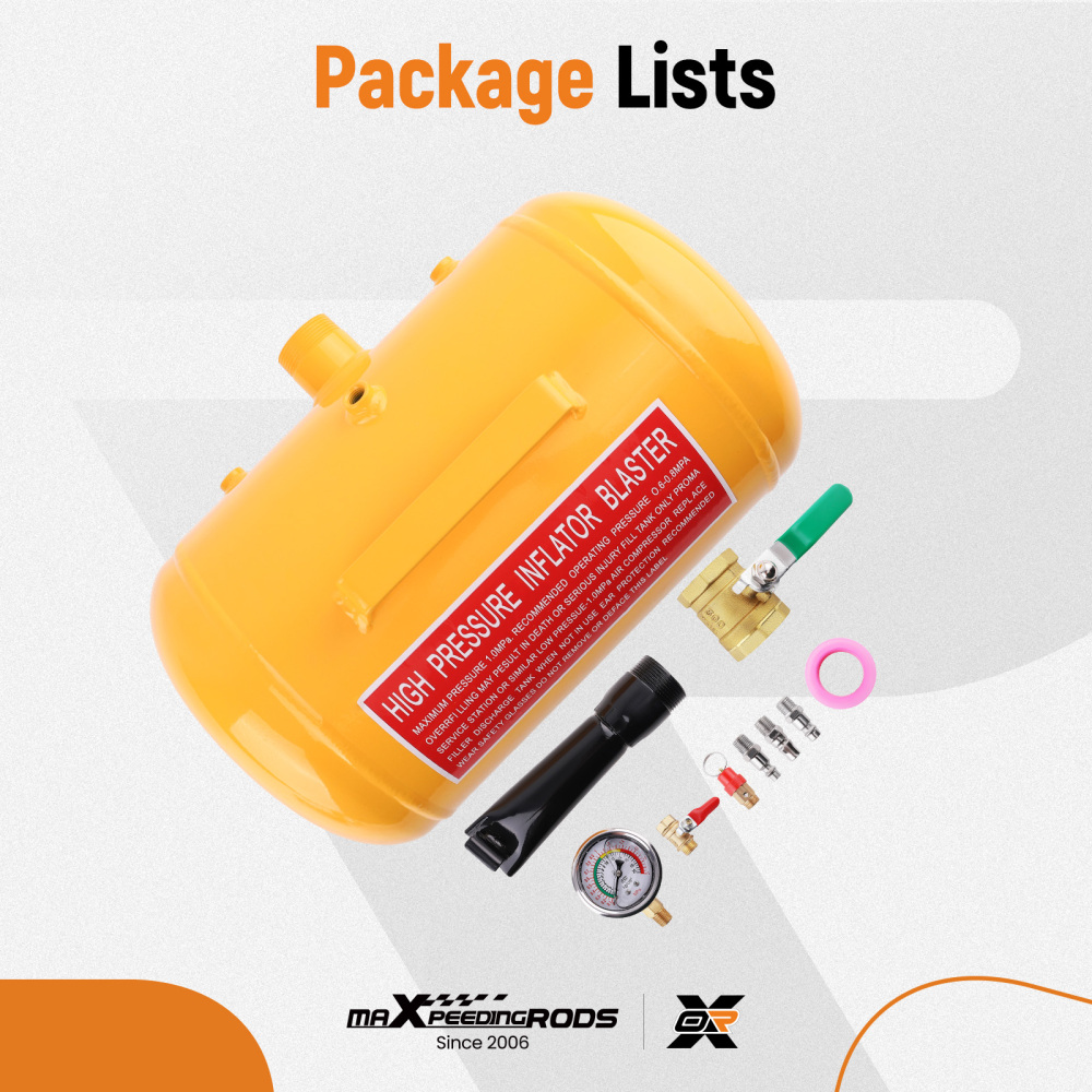 20L Tyre Inflator 5 Gallon Tank Air Tire Bead Seater Blaster Tyre Inflator Truck