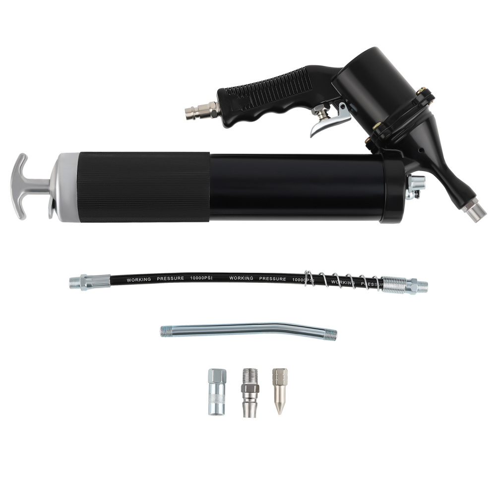 Air Operated Grease GunHeavy Duty Pneumatic Grease Gun 6000 PSI 14 oz