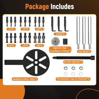 Bearing Disassembly Puller Inner Hole Puller Removal Tool Three-jaw Set New