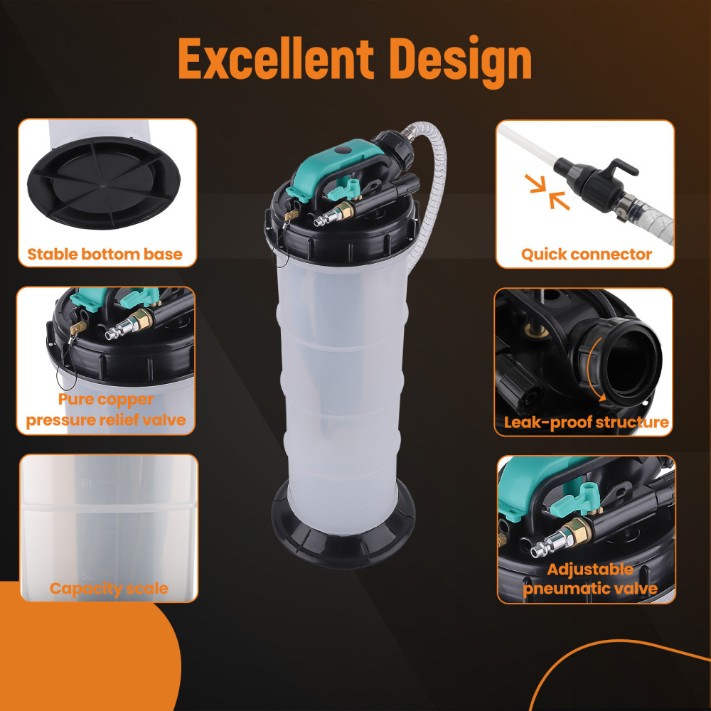 Pneumatic/Manual Fluid Extractor Pump  Automotive Oil Extractor Pump Oil Vacuum