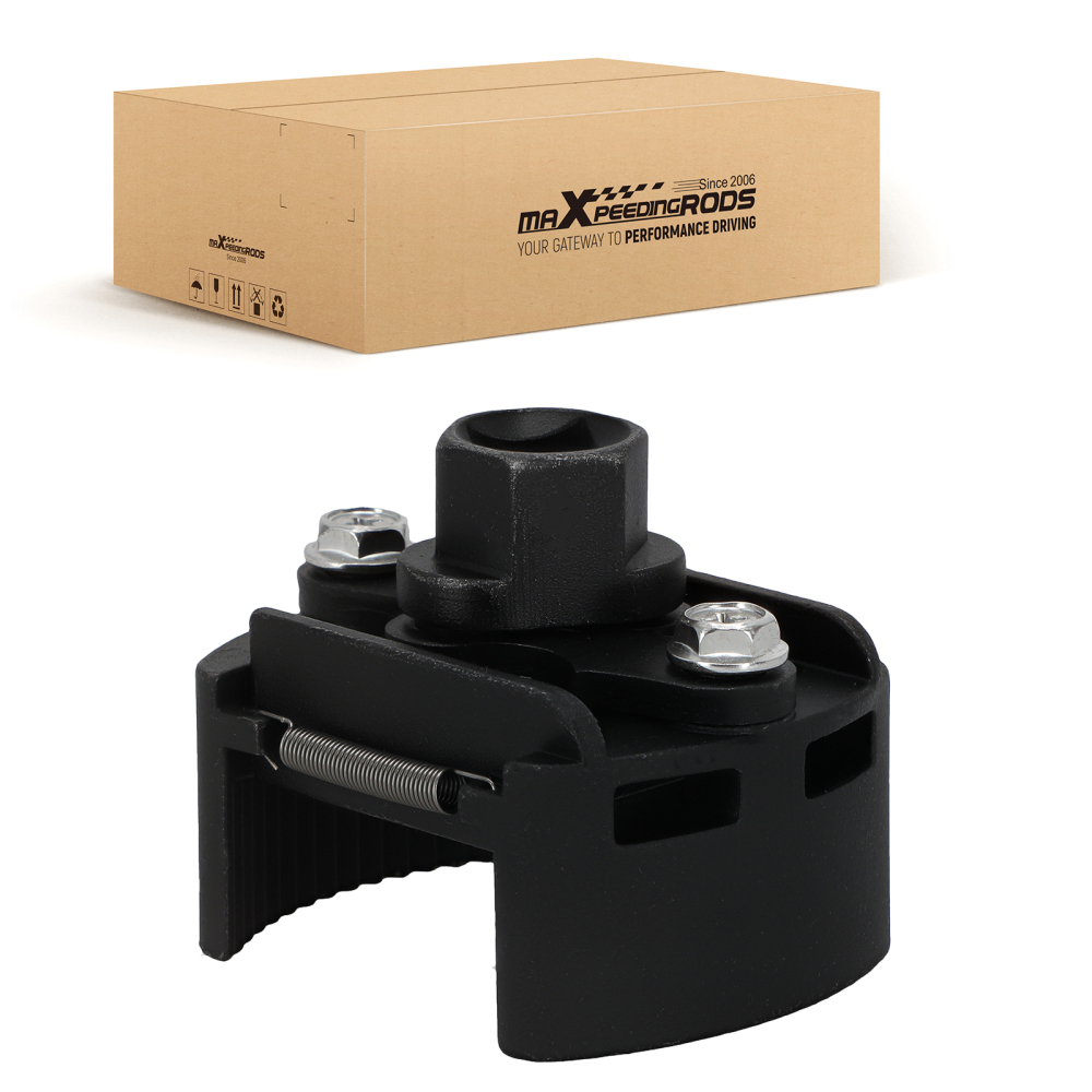 Adjustable Oil Filter Wrench 60-80mm 1/2 Square Drive Auto Removal Tool Steel