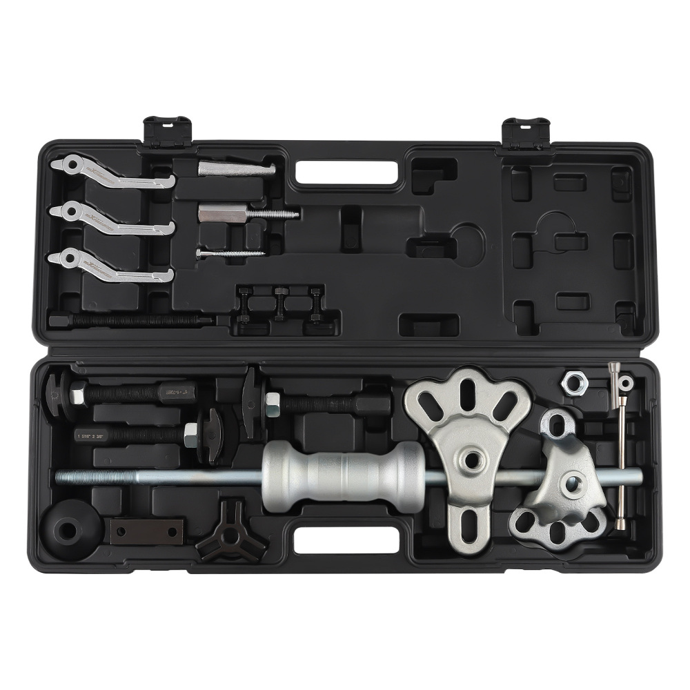 10-Way Slide Hammer 5lb Seal Bearing Puller Gear Remover Tool Set w/ Case