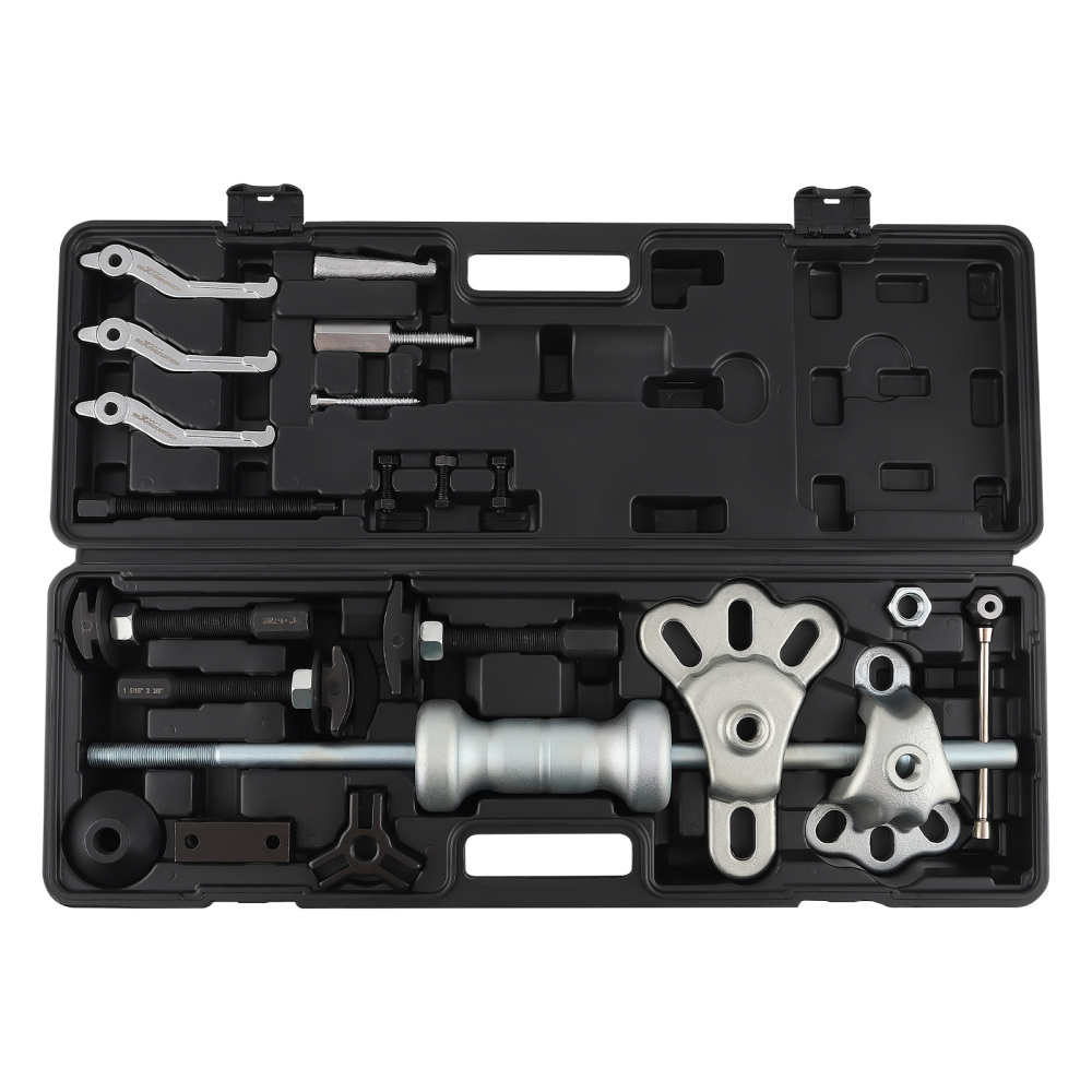 10-Way Slide Hammer 5lb Seal Bearing Puller Gear Remover Tool Set w/ Case