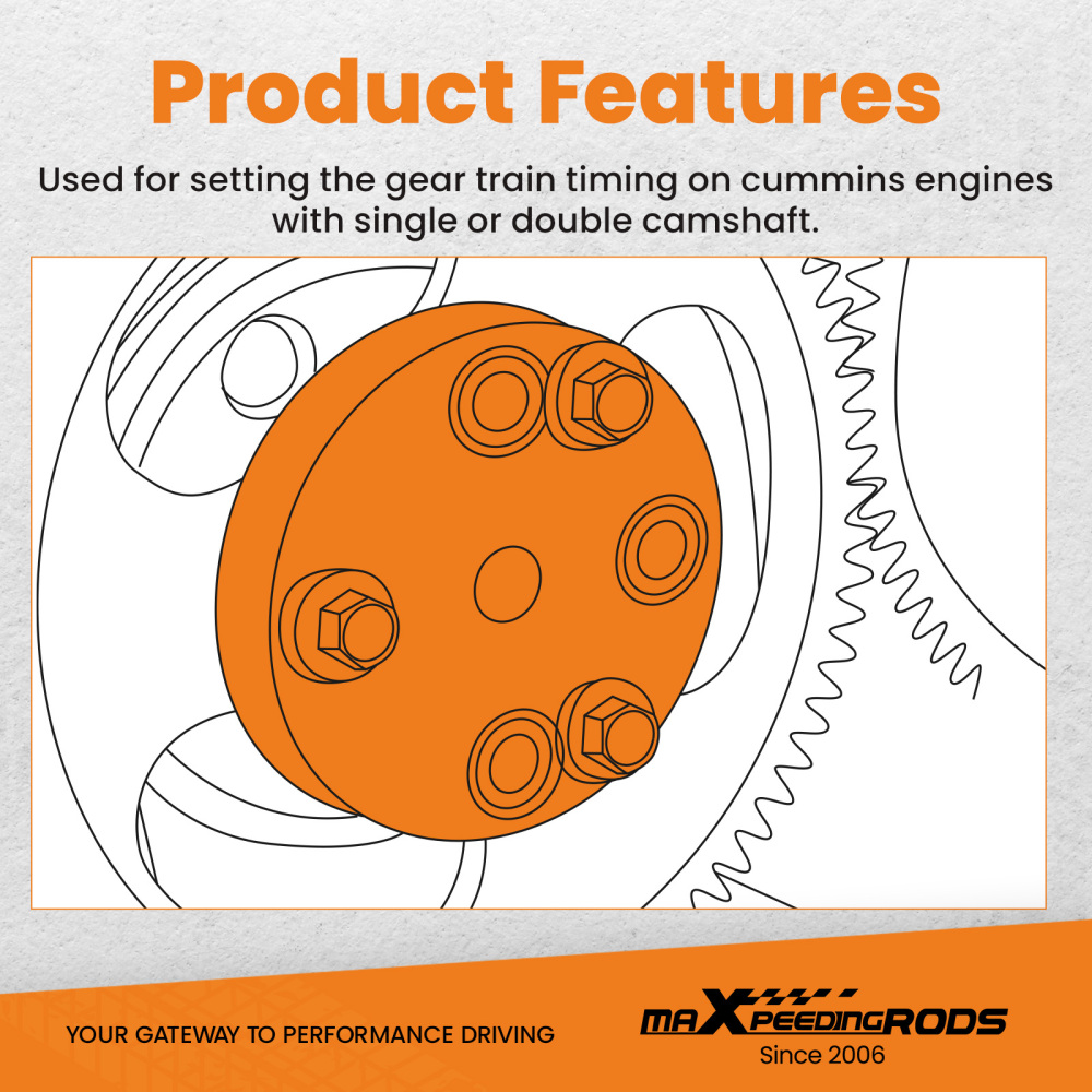 16PCS Cam Timing Tool Kit compatible for Cummins Engines 2007-2017 3163530