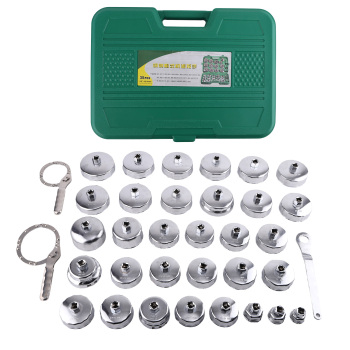 35Pcs Oil Filter Socket Wrench Cup Type Cap Removal Set compatible for Porsche Volvo etc