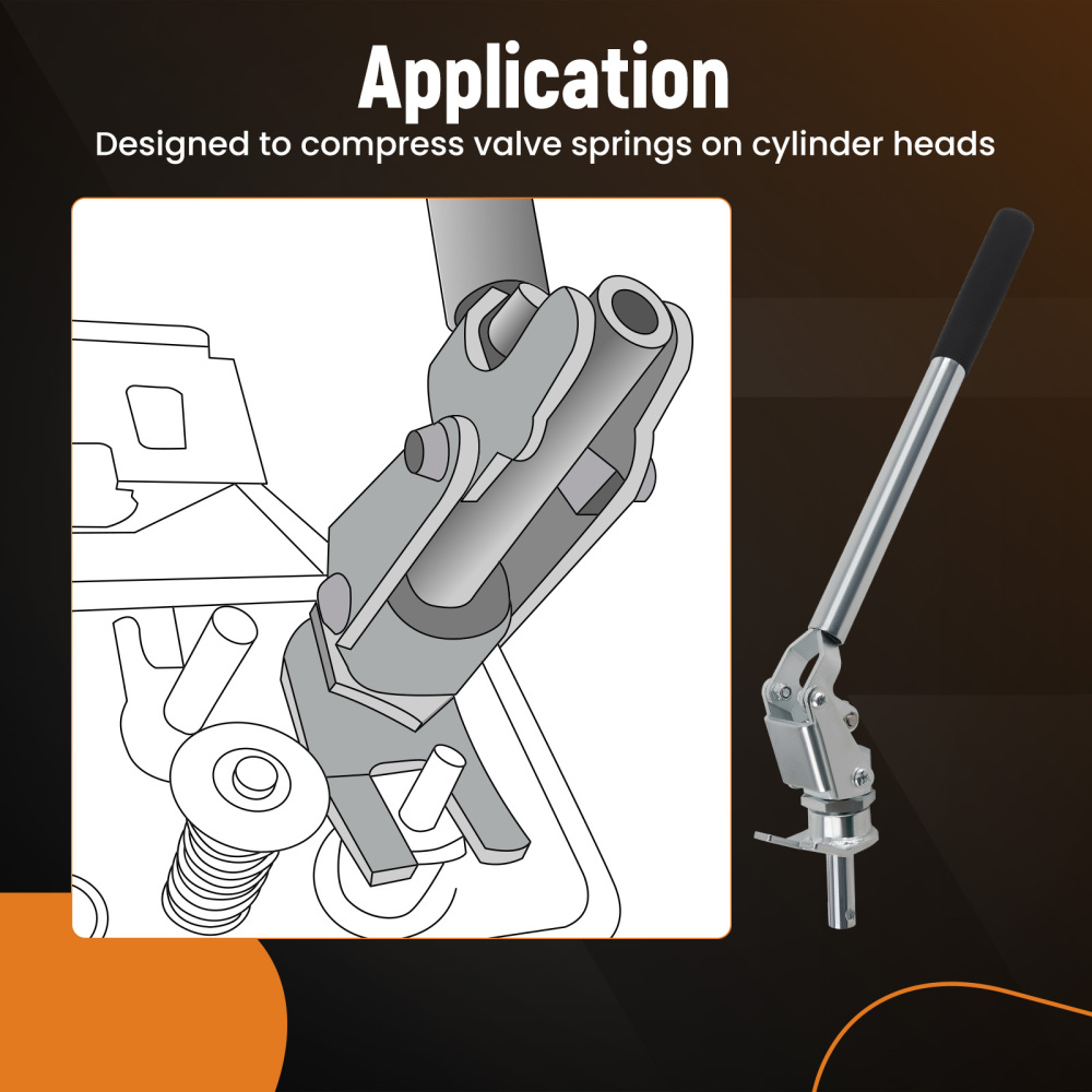 1X STUD MOUNT VALVE SPRING COMPRESSOR TOOL FOR ALL 3/87/16 ROCKER STUDS