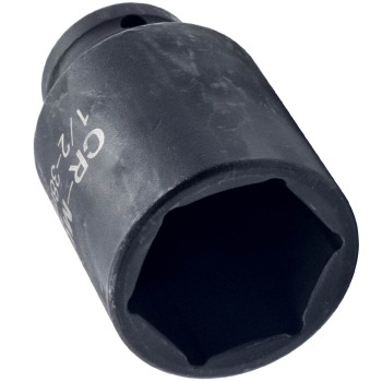 6 Points Axle Hub Nut DEEP IMPACT Socket Set 1/2Dr Thin Wall Drive Shaft Socket