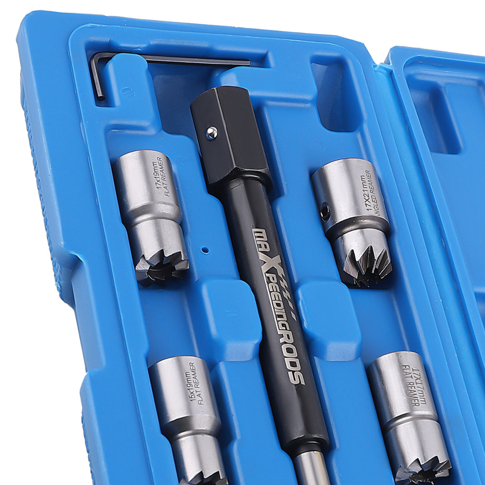 5PCS Escariador Asiento de Inyectores herramienta de Limpiar de Inyector Diesel