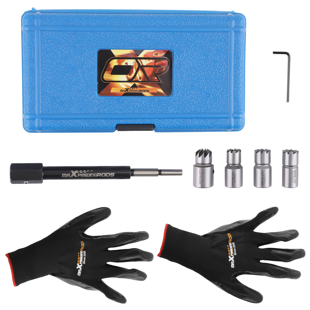 5PCS Escariador Asiento de Inyectores herramienta de Limpiar de Inyector Diesel