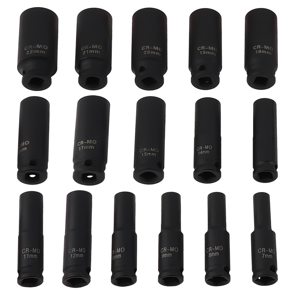 32PC 3/8 DRIVE IMPACT SOCKET SET (STANDARDDEEP) 6 POINT PROFILE